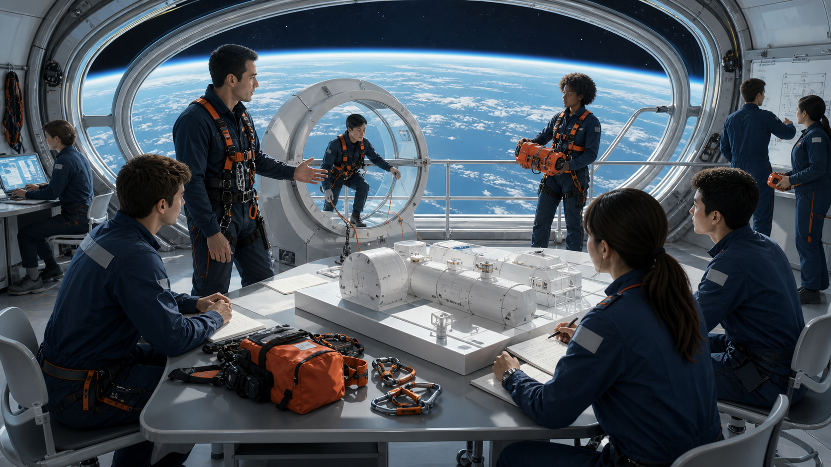 The Rescue Syllabus for Space Settlement editorial art for WN Magazine