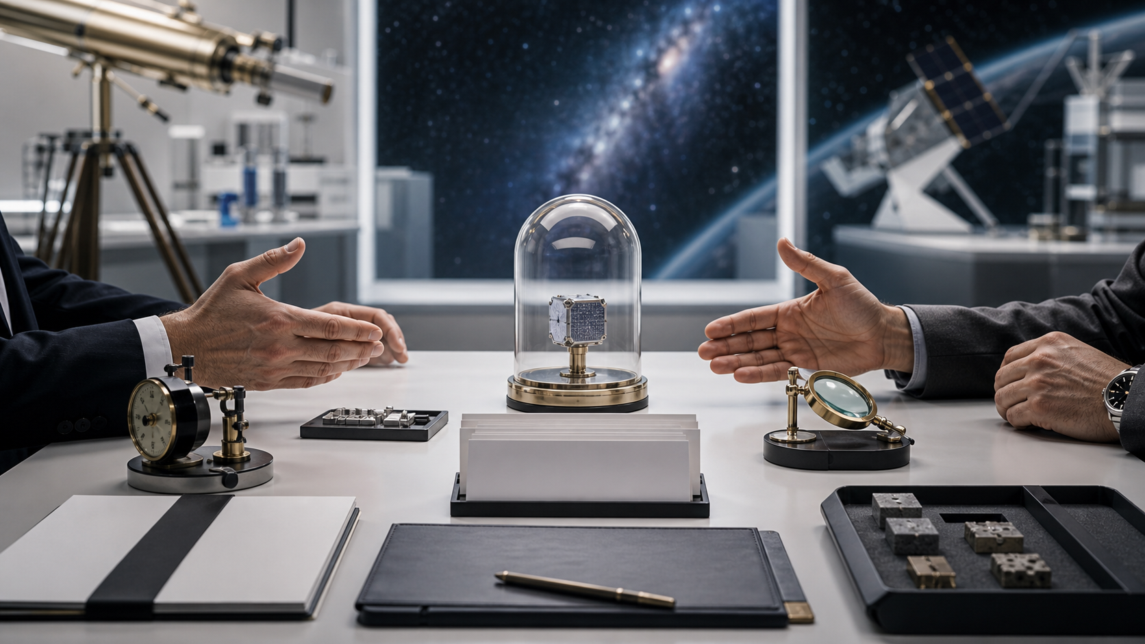 The Small Contract for Cosmic R&D editorial art for WN Magazine