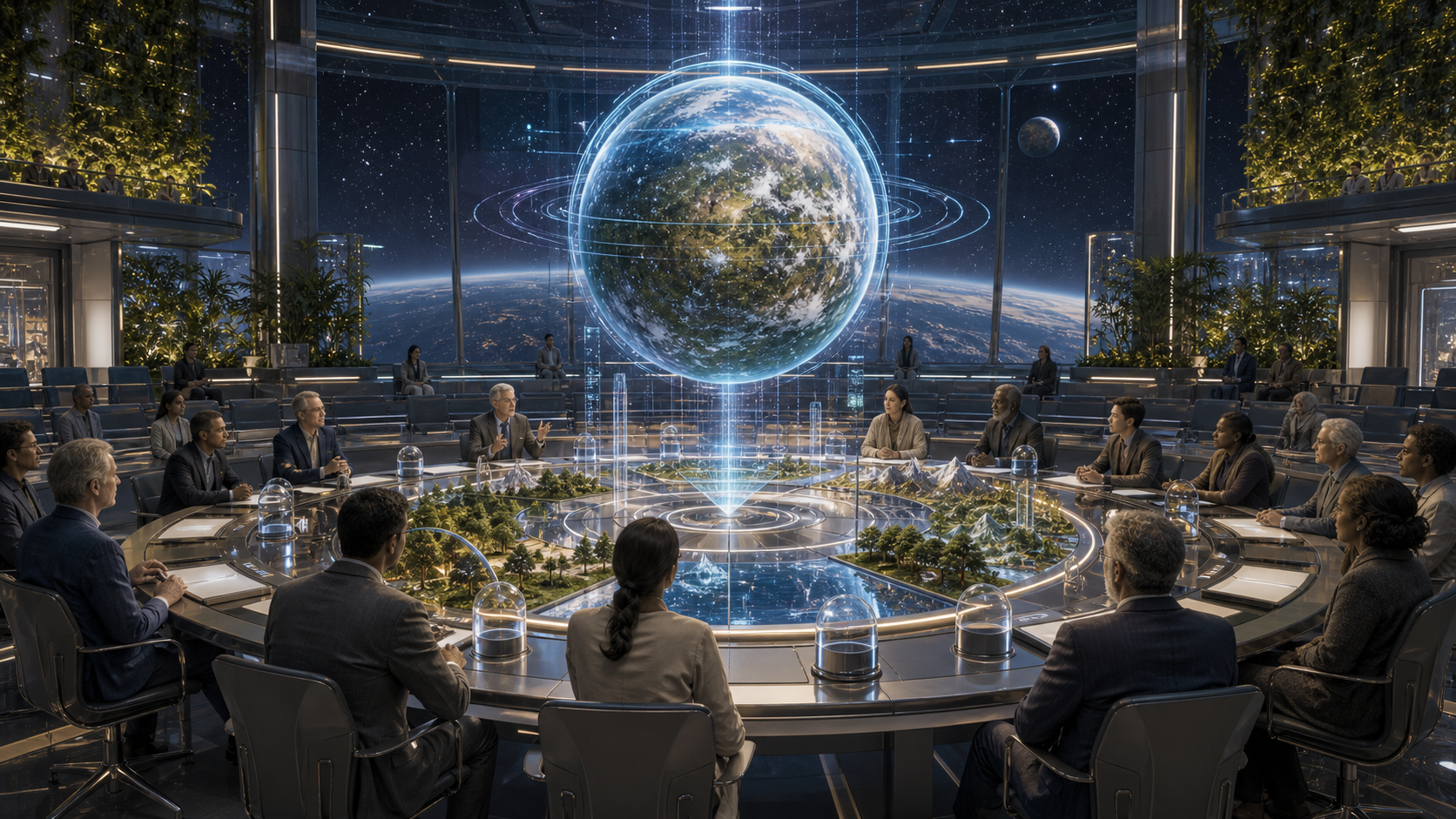The Unclaimed Planet Problem editorial art for WN Magazine