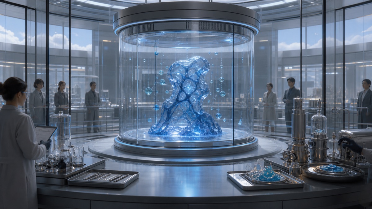 Transparent Containment for Blue Gue editorial art for WN Magazine