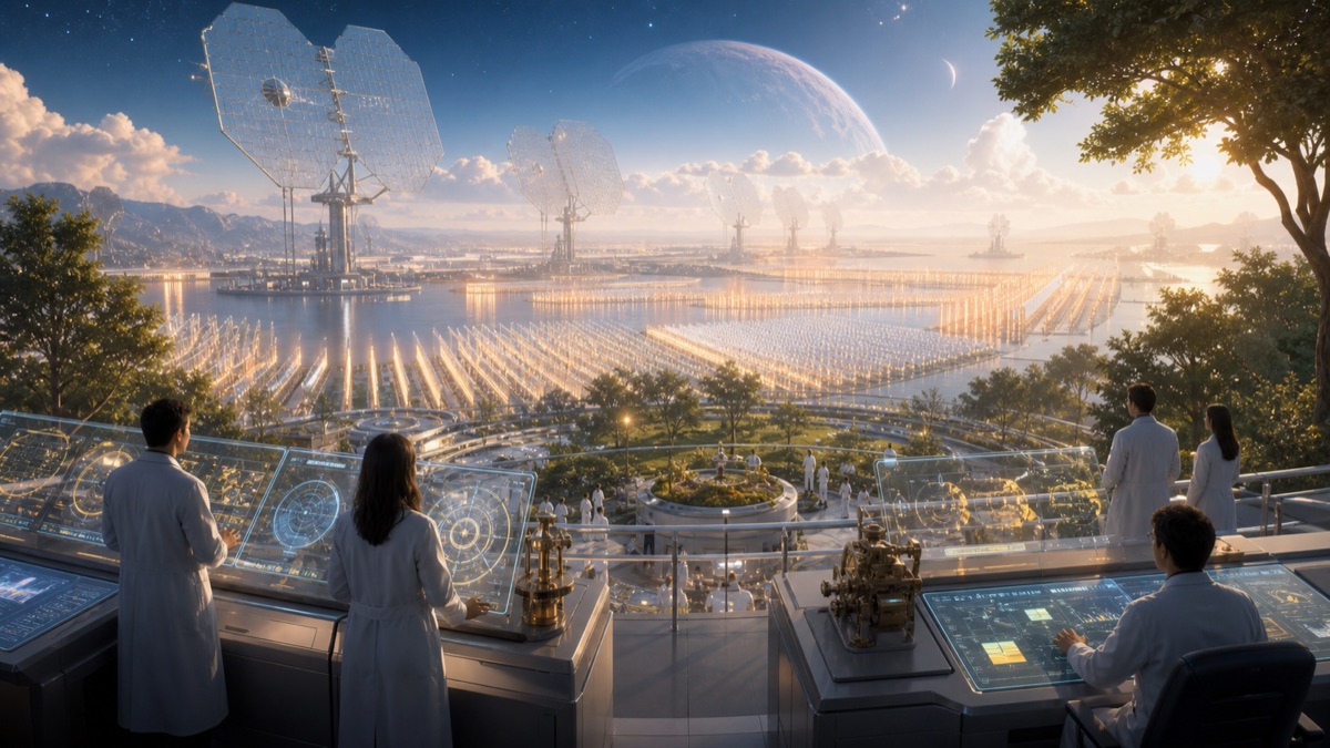 Waste-Heat Scenes From Kardashev Ascension editorial art for WN Magazine