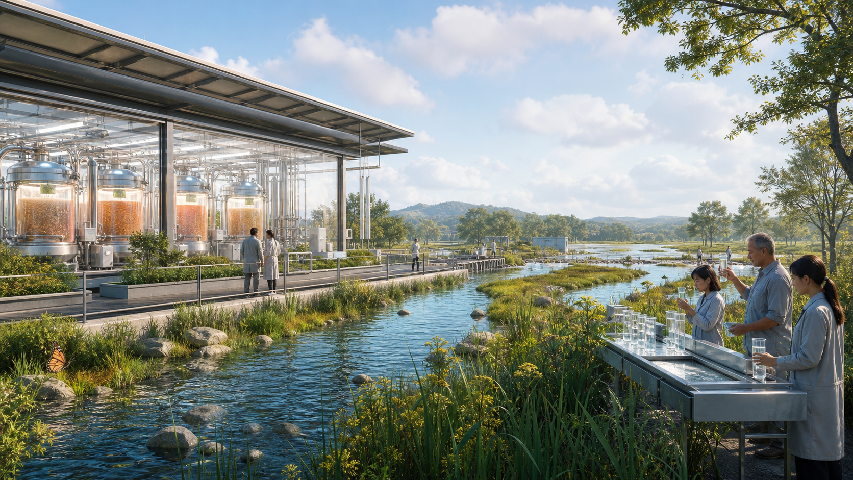 Watershed Stewardship for Synthetic Food editorial art for WN Magazine