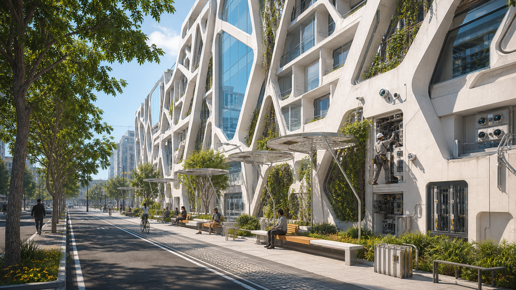 What Superformula Buildings Owe the Street editorial art for WN Magazine