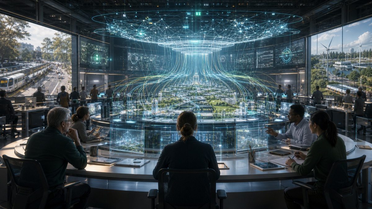When AI Becomes Infrastructure, Not Oracle editorial art for WN Magazine