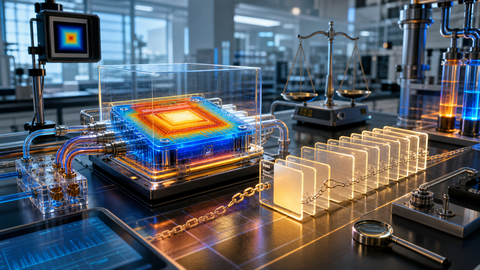 White Noise Chip Heat Audit Trails editorial art for WN Magazine