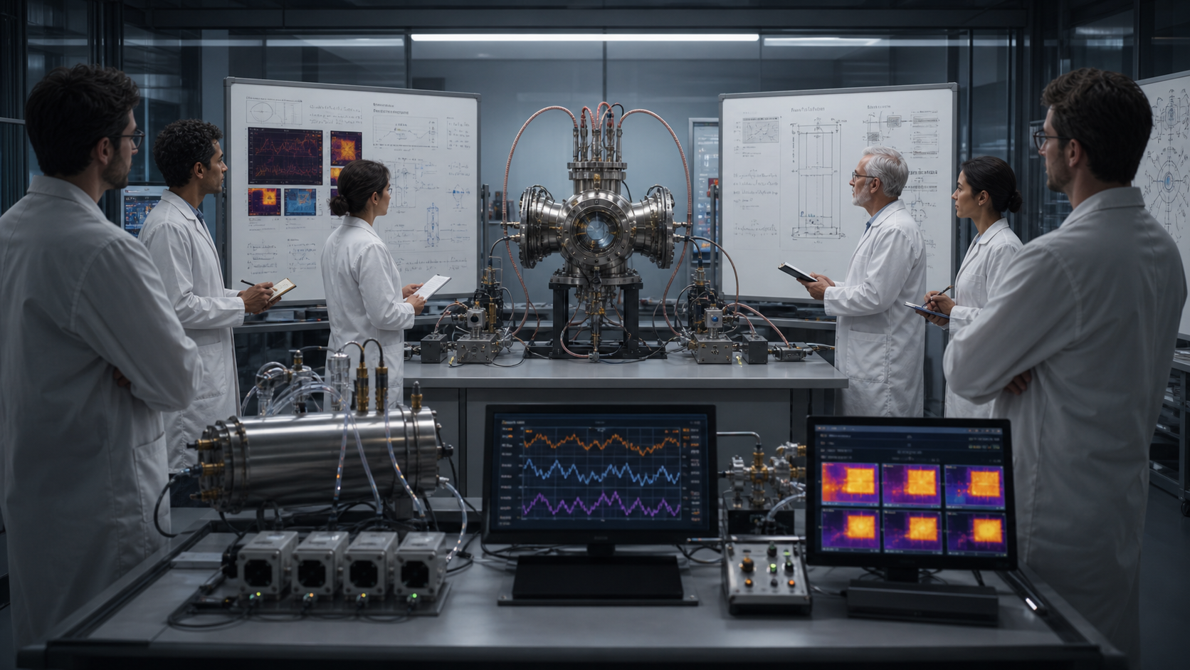 Zero-Point Lab Heat Witnesses editorial art for WN Magazine