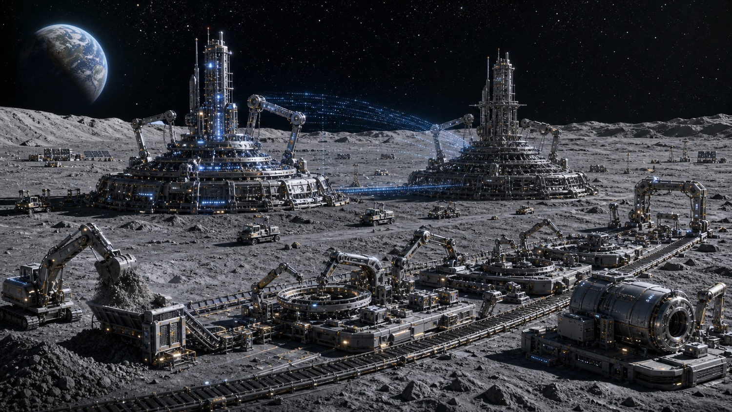 A self-replicating industrial system