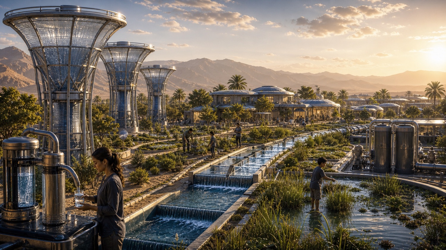 Water From Air and Waste