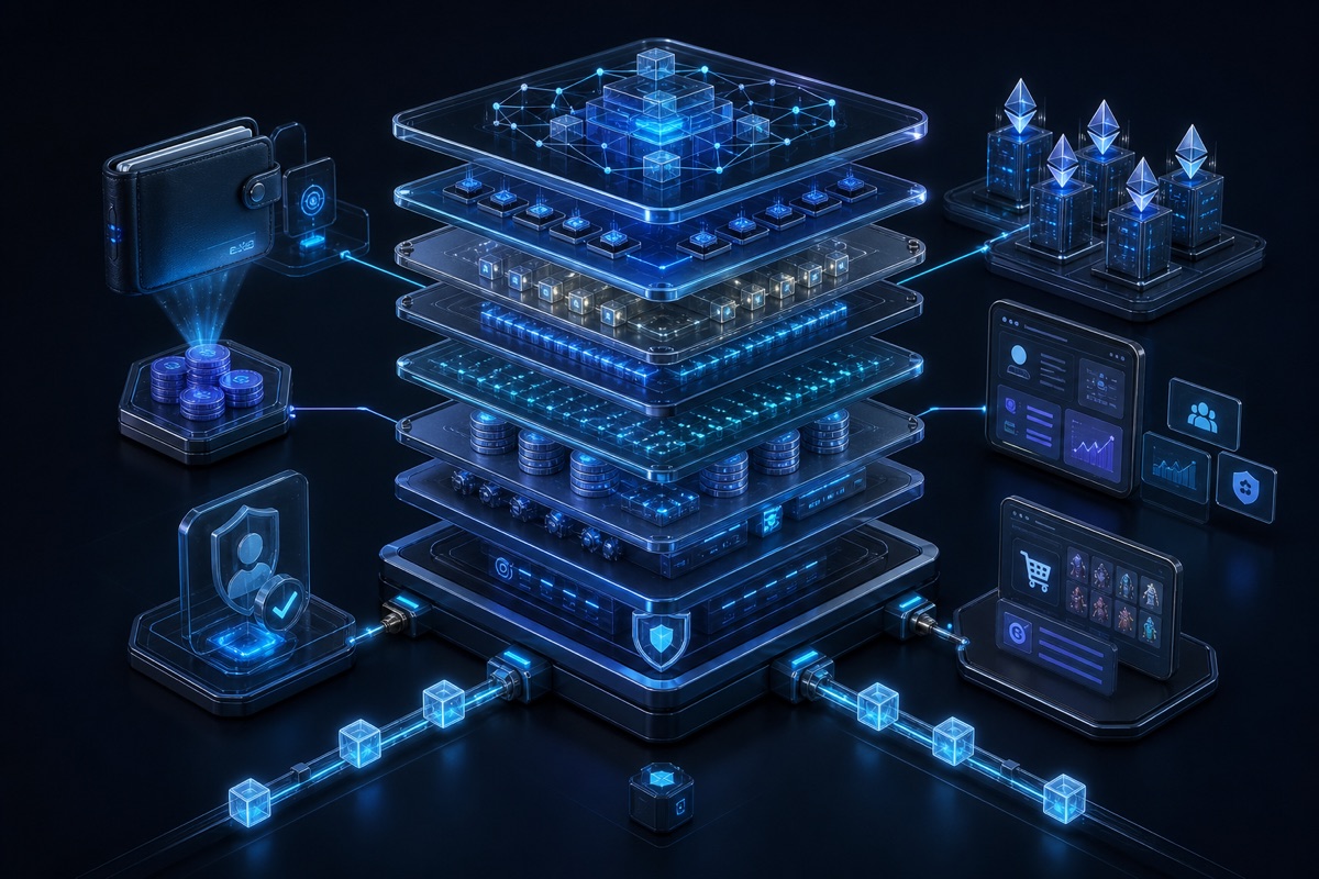 Concept diagram of proposed WN Chain launch architecture and compliance gates