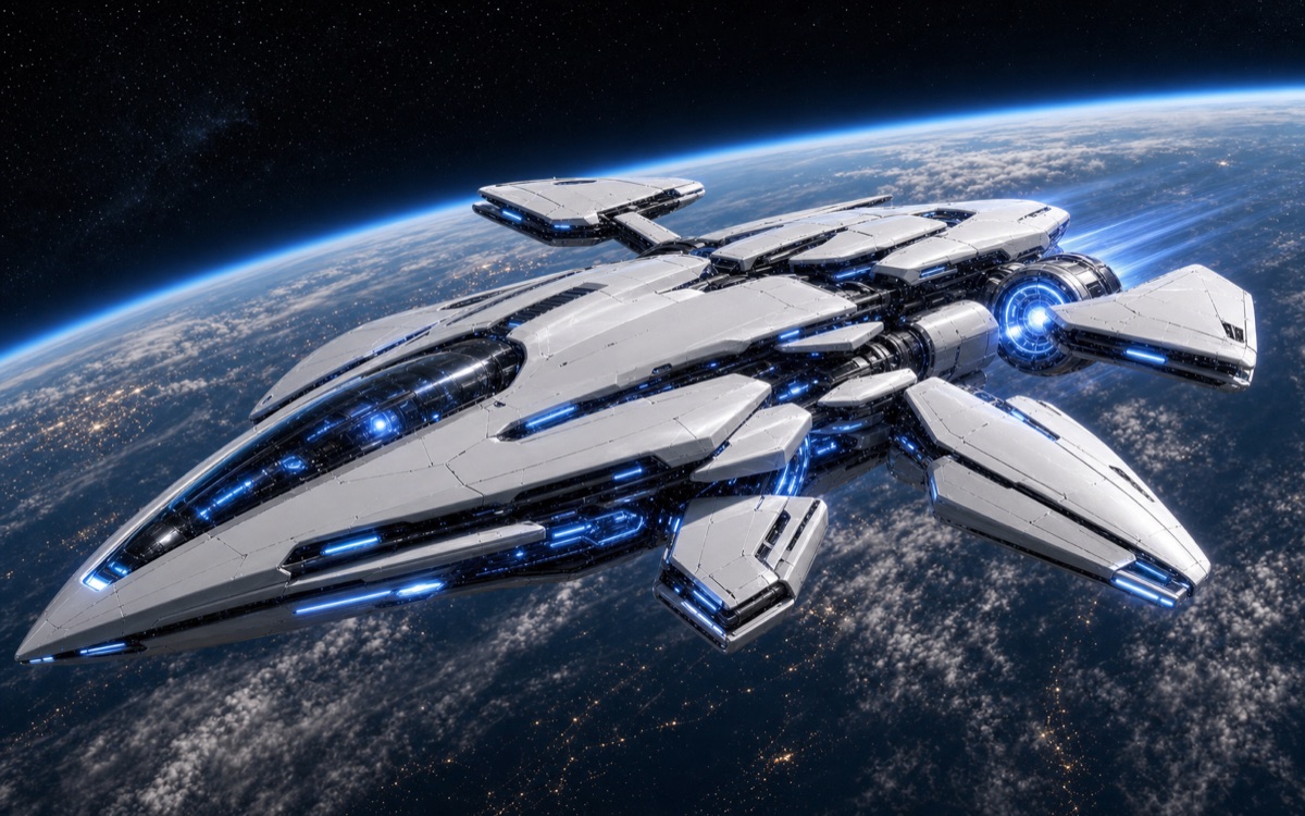 WN Prime final transformer spaceship with clean hull surfaces