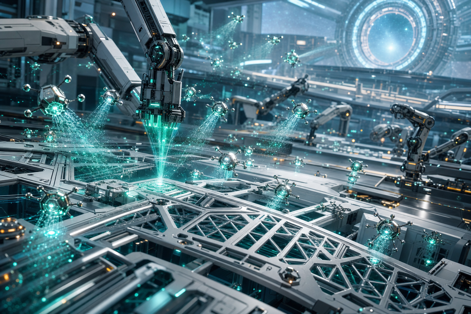WN Supernanobots using White Noise Replicators in a superfactory bay