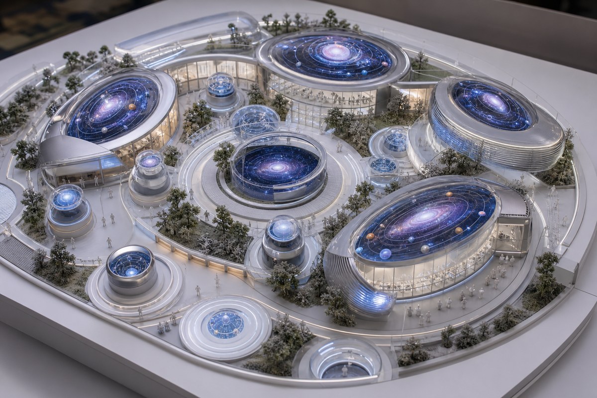 White Noise University Personal Universe Design Studio campus model
