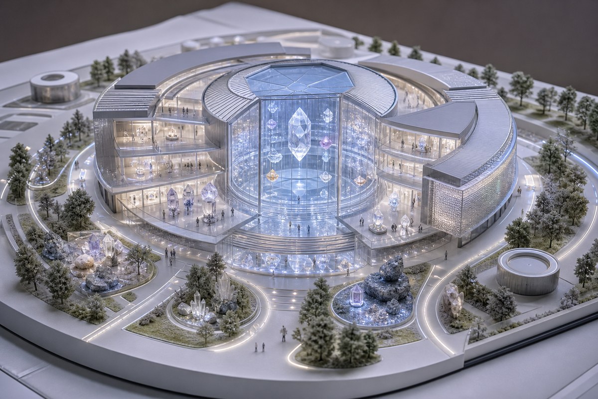 White Noise University WN Material Crystal Hall campus model