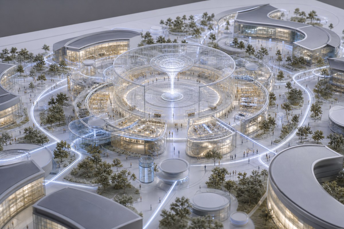 White Noise University Open Noise Commons campus model