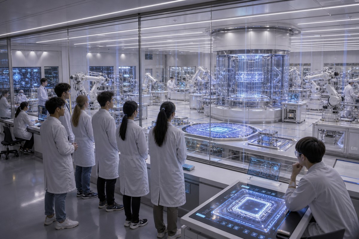 White Noise University WN Chip clean-room teaching lab interior